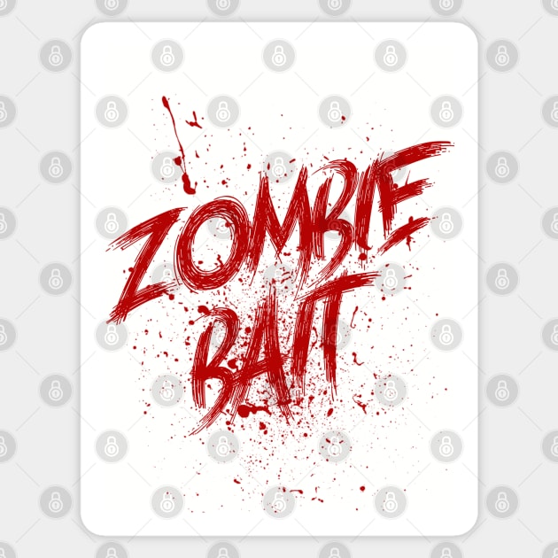 Zombie Bait - Funny Halloween Sticker by Issho Ni